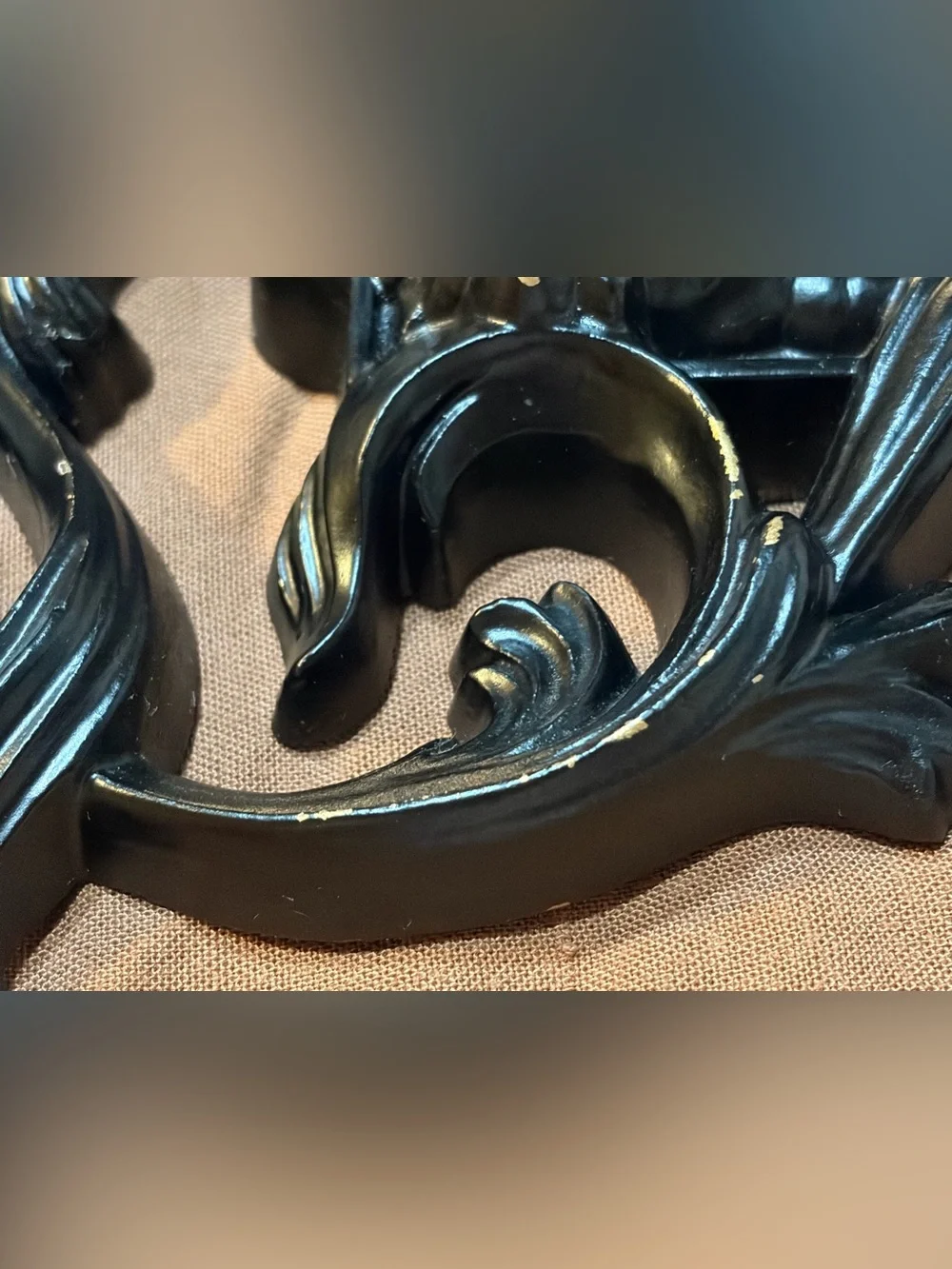 Vintage- 🖤 1950s Turner Wall Accessory Gothic Ornate Baroque Mirror - Model P100